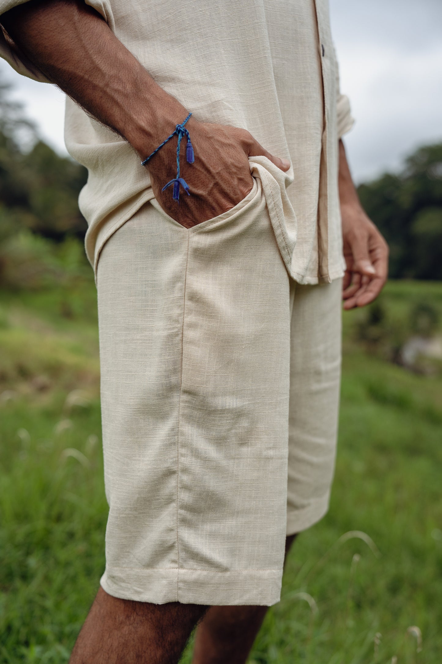 Beige linen