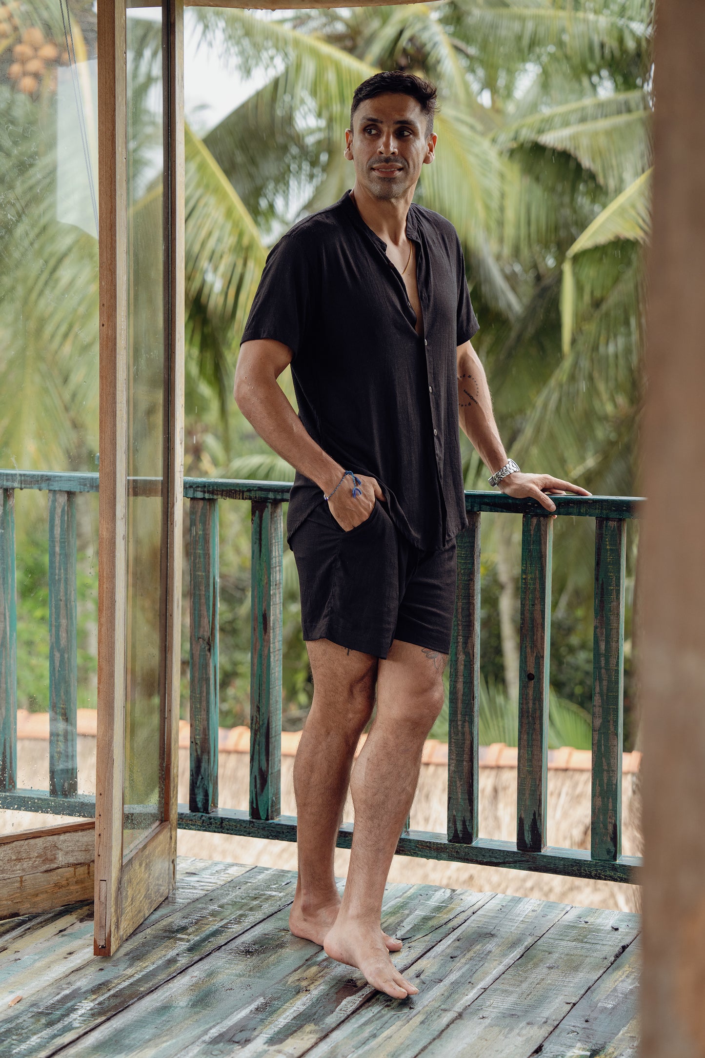 Black linen