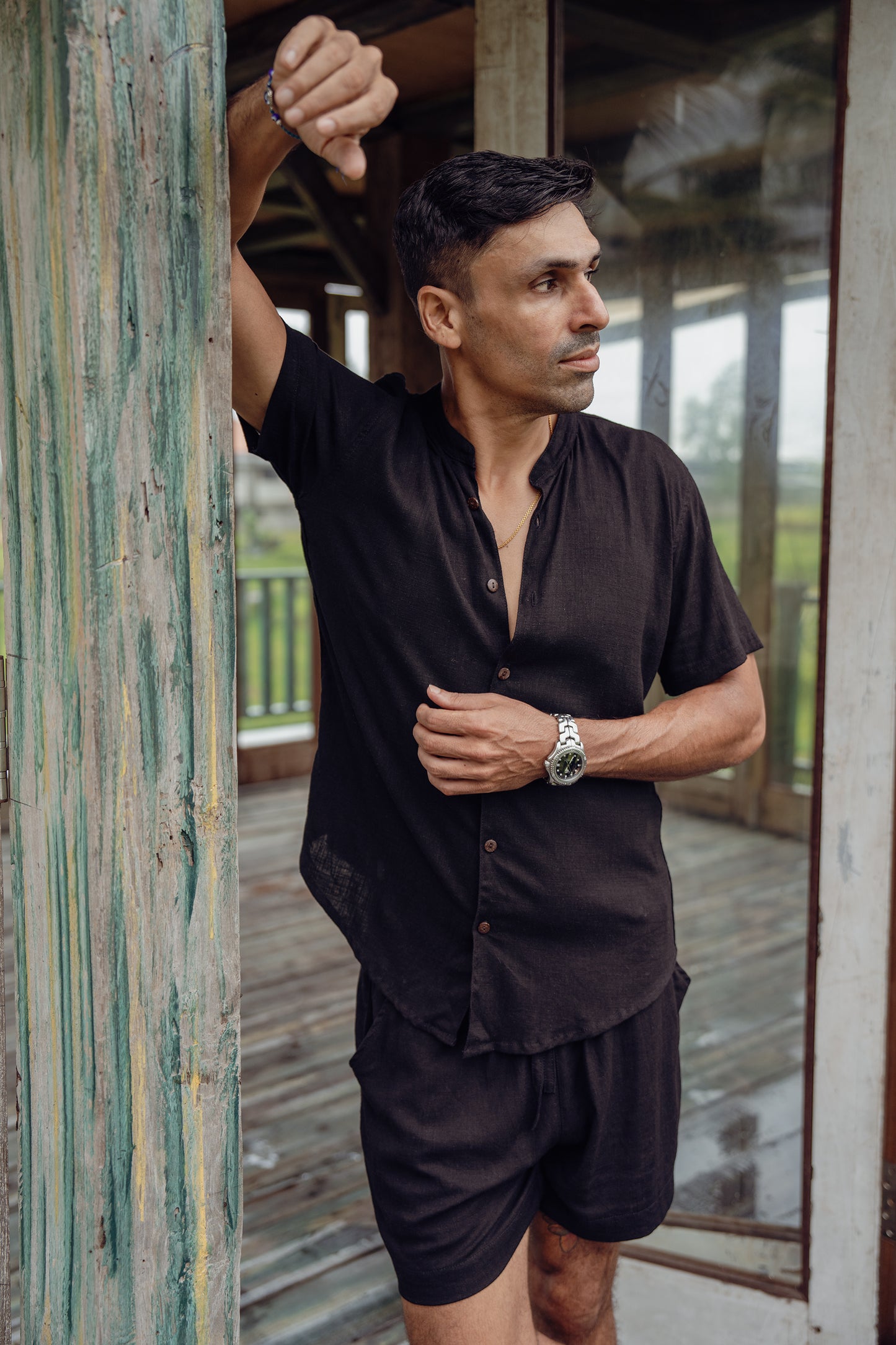 Black linen