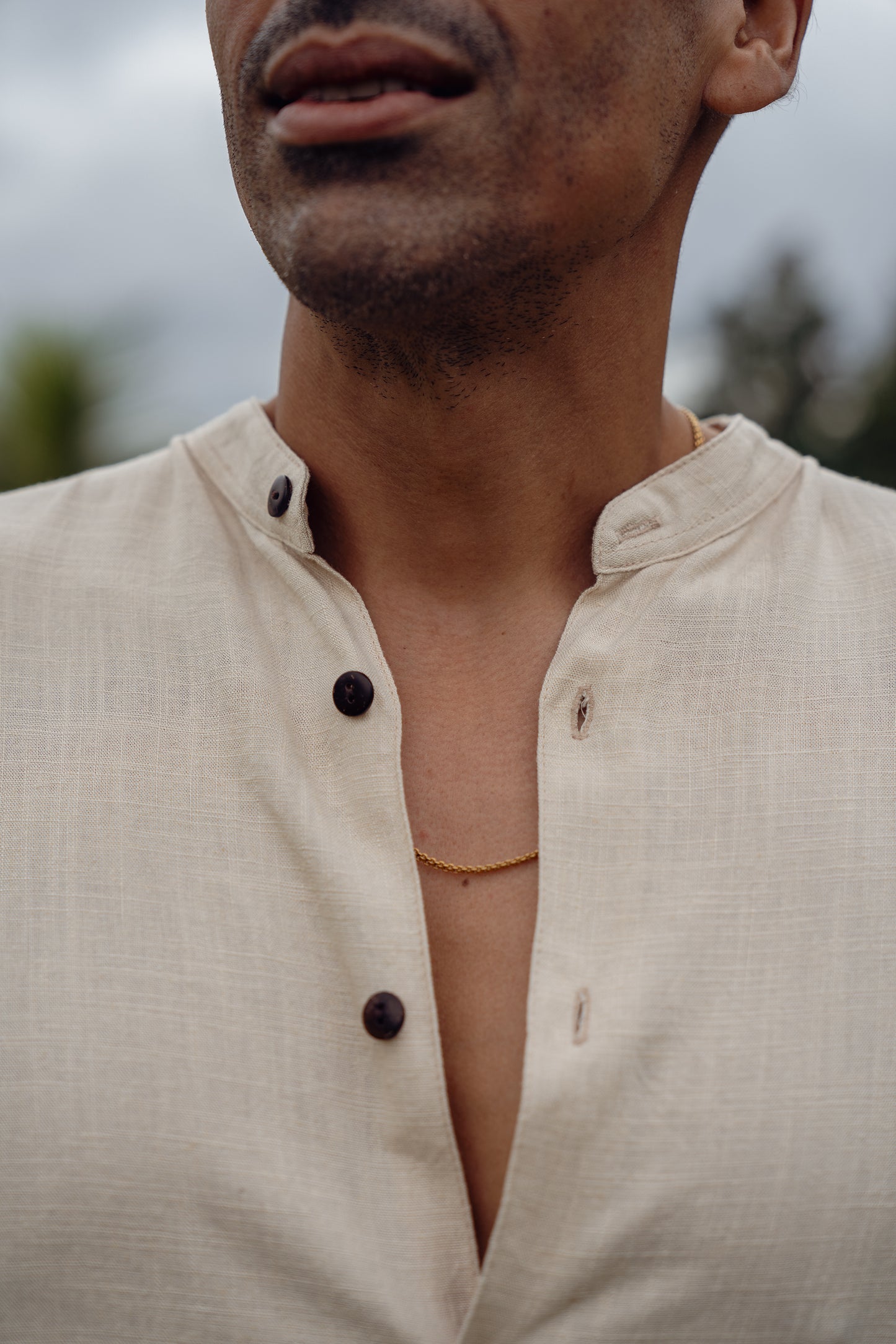 Beige linen