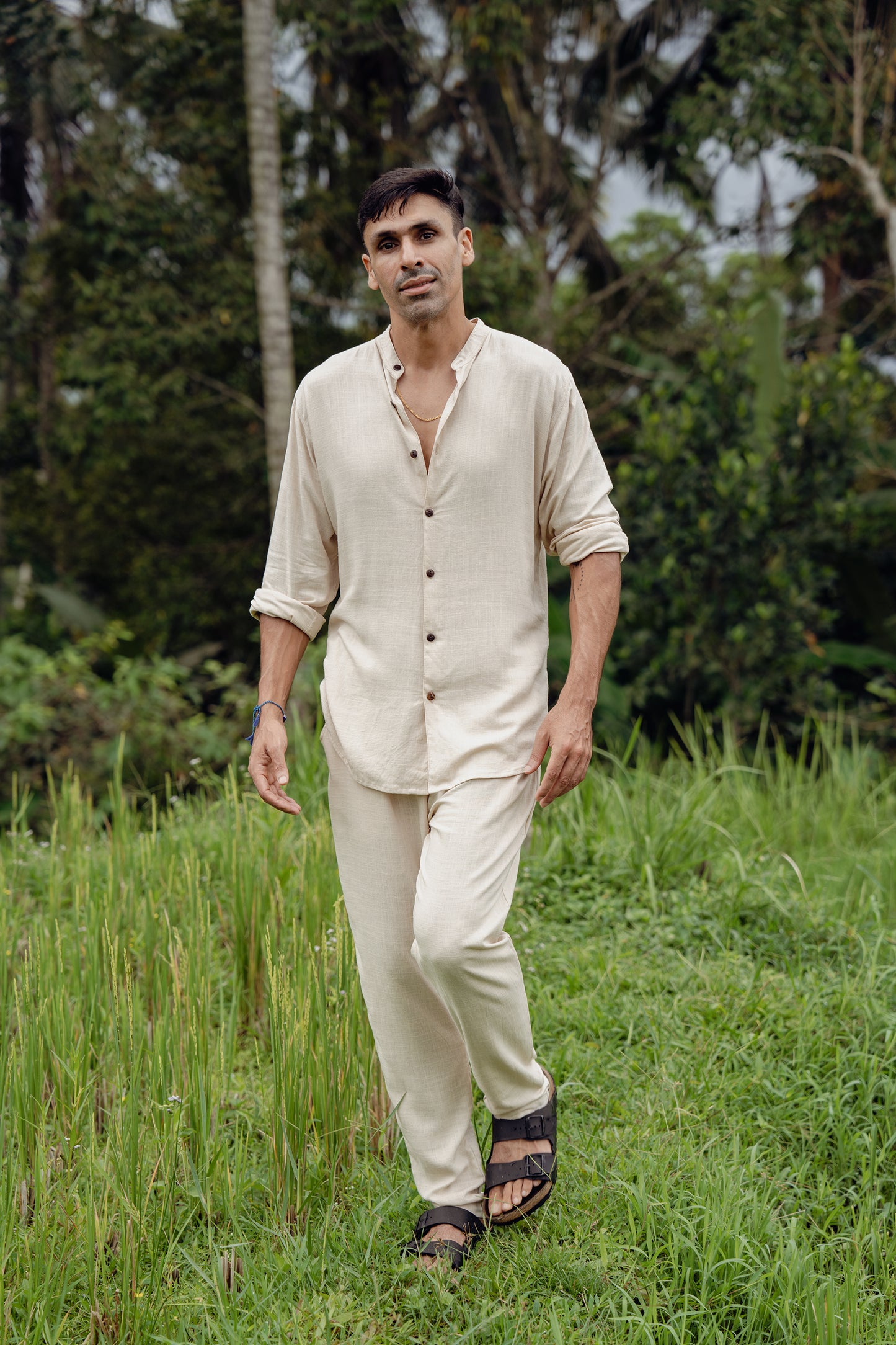 Beige linen