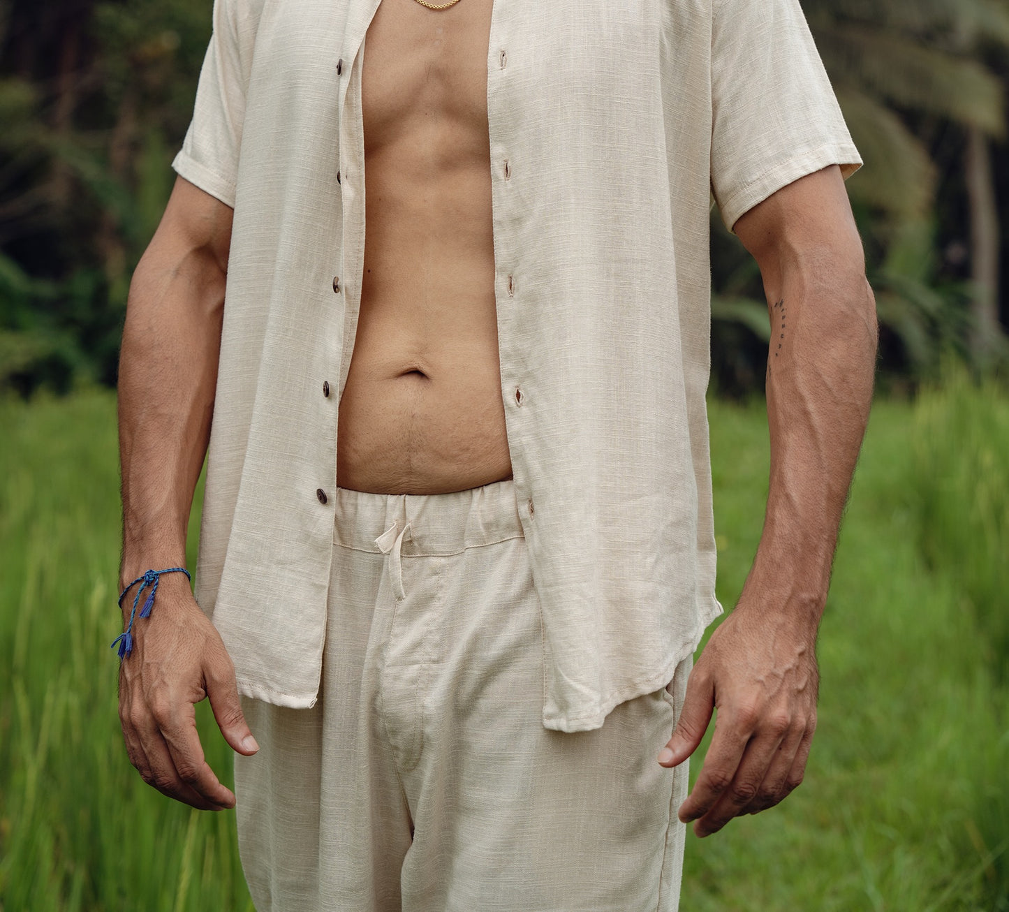 Beige linen