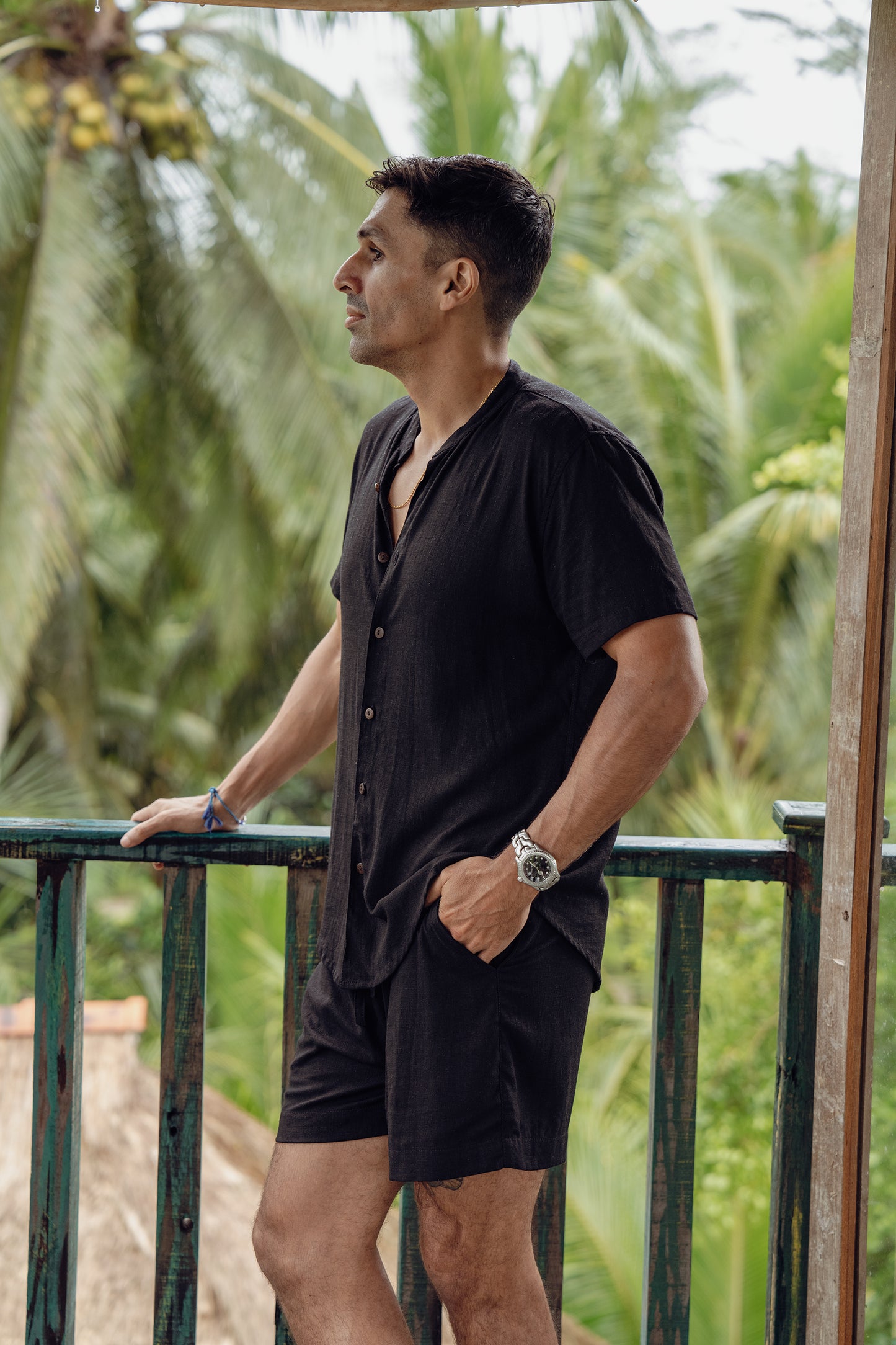 Black linen
